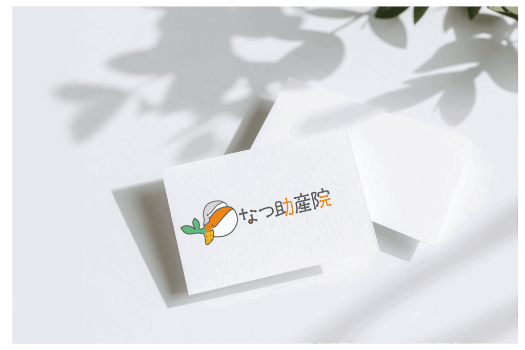 名刺に使用したクジラのロゴイメージ画像。